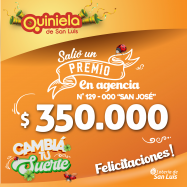 ¡Salió un premio de Quiniela en Quines!